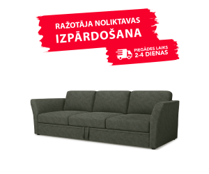Dīvāns ETNA SLEEPING (Trīsvietīgs, izvelkams)(Ražotāja noliktava)